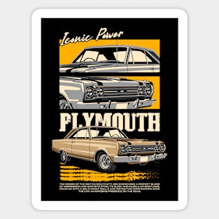 Plymouth GTX 426 Hemi Muscle Car Magnet